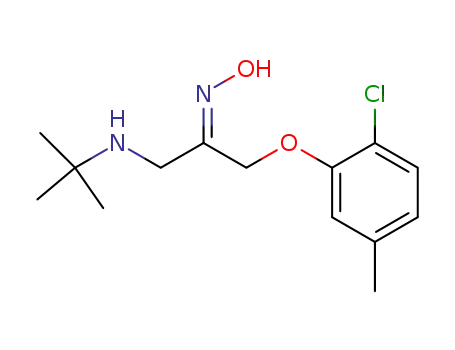 1-tert-Butylamino-3-(2-chloro-5-methyl-phenoxy)-propan-2-one oxime
