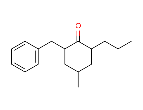 2-benzyl-4-methyl-6-propyl-cyclohexanone