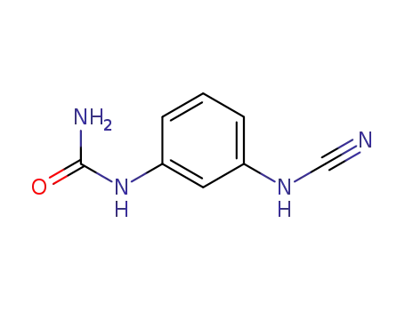 Molecular Structure of 860749-80-0 (<i>N</i>-(3-cyanoamino-phenyl)-urea)