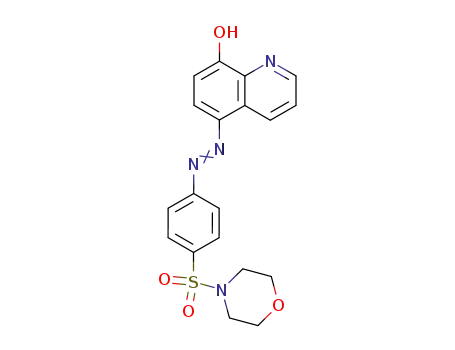 4-<8-hydroxy-5-quinolylazo>benzenesulphonamyl morpholine
