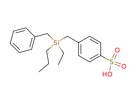 (+/-)-4-[(ethyl-benzyl-propyl-silanyl)-methyl]-benzenesulfonic acid