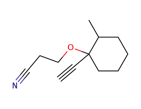 3-(1-ethynyl-2-methyl-cyclohexyloxy)-propionitrile