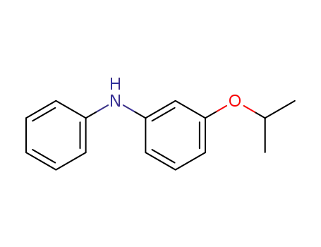 Molecular Structure of 103261-78-5 (Benzenamine, 3-(1-methylethoxy)-N-phenyl-)
