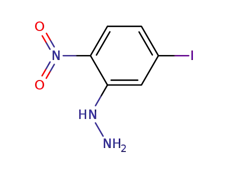 Molecular Structure of 99968-84-0 (Hydrazine, (5-iodo-2-nitrophenyl)-)