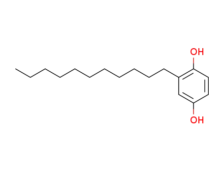 Molecular Structure of 89118-49-0 (1,4-Benzenediol, 2-undecyl-)