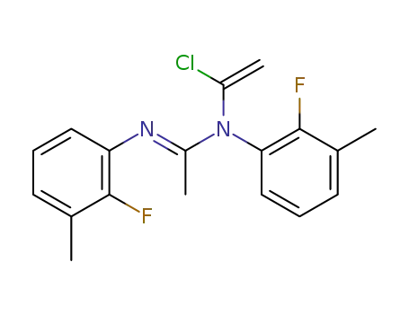 <i>N</i>-(1-chloro-vinyl)-<i>N</i>,<i>N</i>'-bis-(2-fluoro-3-methyl-phenyl)-acetamidine