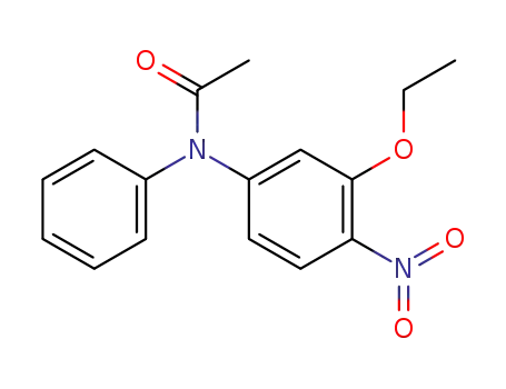 Molecular Structure of 860576-86-9 (<i>N</i>-(3-ethoxy-4-nitro-phenyl)-<i>N</i>-phenyl-acetamide)