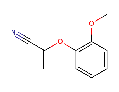 2-Propenenitrile, 2-(2-methoxyphenoxy)-
