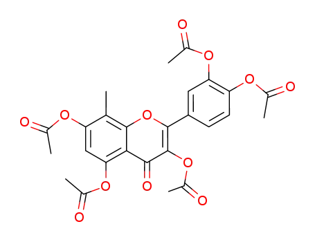 3,5,7-triacetoxy-2-(3,4-diacetoxy-phenyl)-8-methyl-chromen-4-one