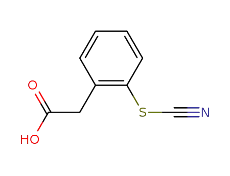 Molecular Structure of 142336-19-4 (Benzeneacetic acid, 2-thiocyanato-)