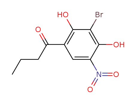 1-(3-bromo-2,4-dihydroxy-5-nitro-phenyl)-butan-1-one