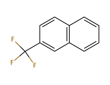 Molecular Structure of 581-90-8 (Naphthalene, 2-(trifluoromethyl)-)