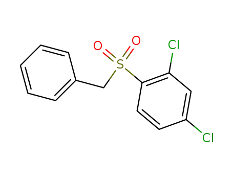 Molecular Structure of 105972-80-3 (Benzene, 2,4-dichloro-1-[(phenylmethyl)sulfonyl]-)