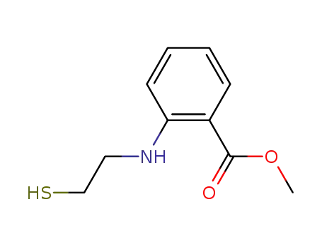 Molecular Structure of 99075-71-5 (<i>N</i>-(2-mercapto-ethyl)-anthranilic acid methyl ester)