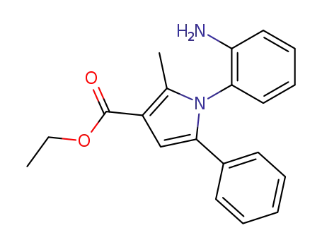 1-(2-amino-phenyl)-2-methyl-5-phenyl-pyrrole-3-carboxylic acid ethyl ester