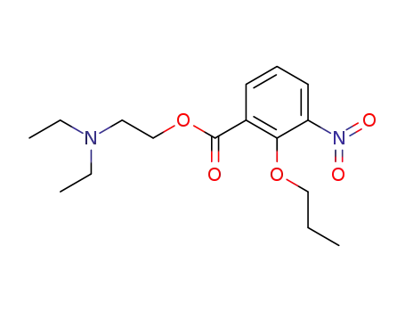 3-nitro-2-propoxy-benzoic acid-(2-diethylamino-ethyl ester)