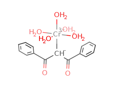 Cr(OH<sub>2</sub>)5(CH(COC<sub>6</sub>H<sub>5</sub>)2)<sup>(2+)</sup>