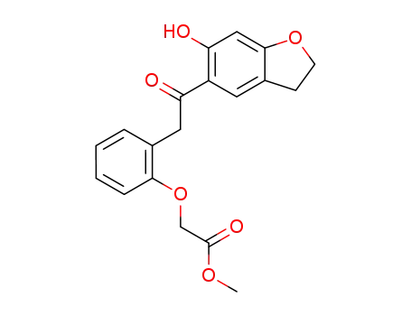 1-(6-hydroxy-2,3-dihydro-benzofuran-5-yl)-2-(2-methoxycarbonylmethoxy-phenyl)-ethanone