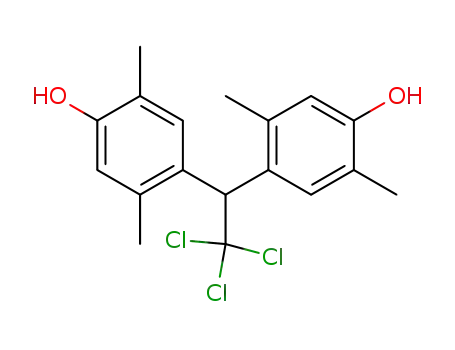 Molecular Structure of 53414-14-5 (1,1,1-trichloro-2,2-bis-(4-hydroxy-2,5-dimethyl-phenyl)-ethane)