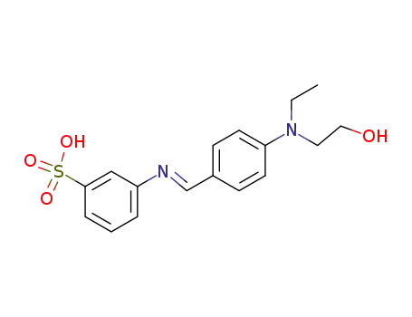 Benzenesulfonic acid,
3-[[[4-[ethyl(2-hydroxyethyl)amino]phenyl]methylene]amino]-