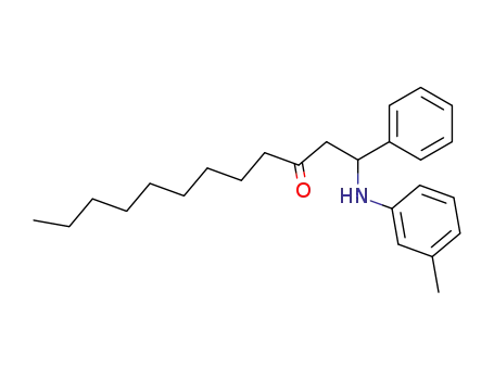 1-phenyl-1-<i>m</i>-toluidino-dodecan-3-one