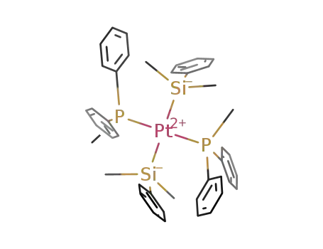 trans-[(MePh<sub>2</sub>P)2Pt(SiMe<sub>2</sub>Ph)2]