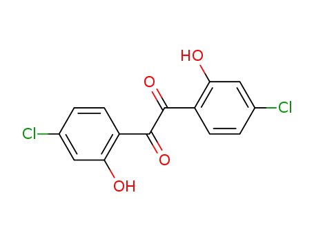 Molecular Structure of 873400-02-3 (4,4'-dichloro-2,2'-dihydroxy-benzil)
