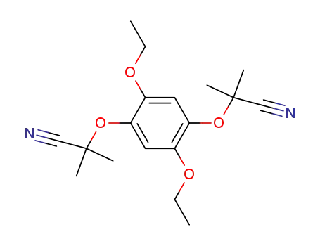α,α'-(2,5-diethoxy-<i>p</i>-phenylenedioxy)-di-isobutyronitrile