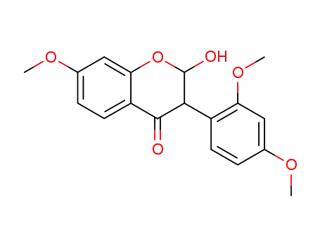 3-(2,4-dimethoxy-phenyl)-2-hydroxy-7-methoxy-chroman-4-one