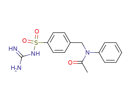 Molecular Structure of 857622-50-5 ([4-(<i>N</i>-acetyl-anilinomethyl)-benzenesulfonyl]-guanidine)