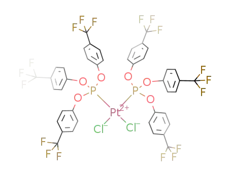 cis-[PtCl<sub>2</sub>(tris-(4-trifluoromethylphenyl) phosphite)2]