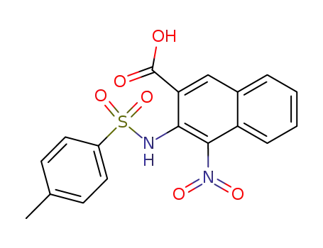 4-nitro-3-(toluene-4-sulfonylamino)-[2]naphthoic acid