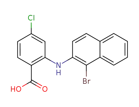 2-(1-bromo-[2]naphthylamino)-4-chloro-benzoic acid