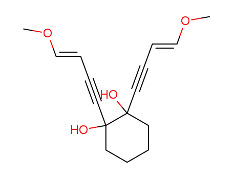 1,2-bis-(4-methoxy-but-3-en-1-ynyl)-cyclohexane-1,2-diol