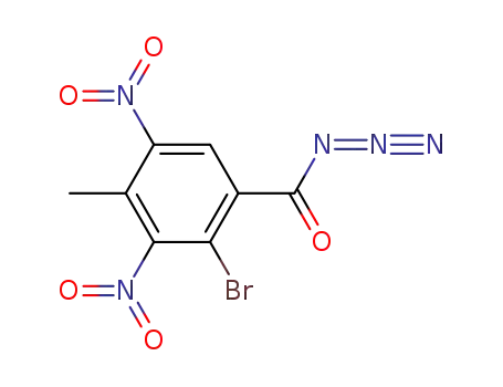 2-bromo-4-methyl-3,5-dinitro-benzoyl azide