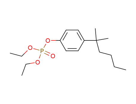 Molecular Structure of 101571-79-3 (phosphoric acid diethyl ester-[4-(1,1-dimethyl-pentyl)-phenyl ester])