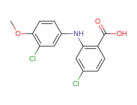 4-chloro-2-(3-chloro-4-methoxy-anilino)-benzoic acid