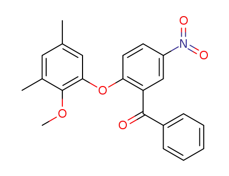 2-(2-methoxy-3,5-dimethyl-phenoxy)-5-nitro-benzophenone