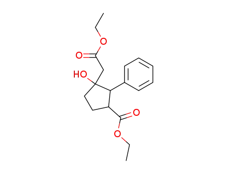 (3-ethoxycarbonyl-1-hydroxy-2-phenyl-cyclopentyl)-acetic acid ethyl ester