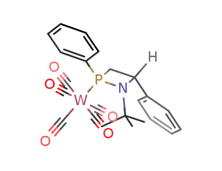 (CH<sub>3</sub>)3CNCH(C<sub>6</sub>H<sub>5</sub>)CH<sub>2</sub>P(C<sub>6</sub>H<sub>5</sub>)W(CO)5