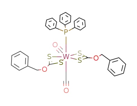 dicarbonyltriphenylphosphinedi(benzylxanthate)tungsten(II)
