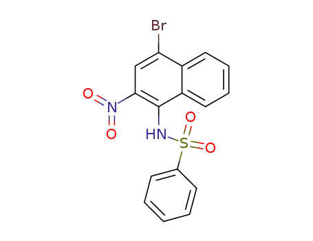 <i>N</i>-(4-bromo-2-nitro-[1]naphthyl)-benzenesulfonamide