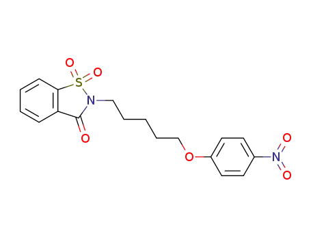 2-[5-(4-nitro-phenoxy)-pentyl]-1,1-dioxo-1λ<sup>6</sup>-benz[<i>d</i>]isothiazol-3-one