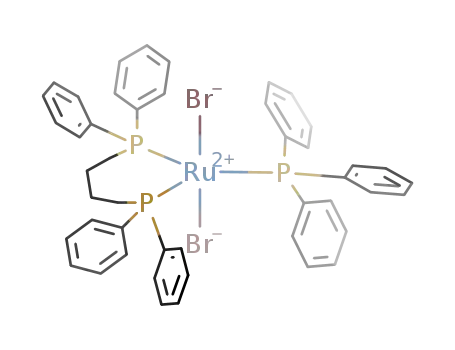 Molecular Structure of 184014-42-4 (RuBr<sub>2</sub>(1,4-bis(diphenylphosphino)butane)(PPh<sub>3</sub>))
