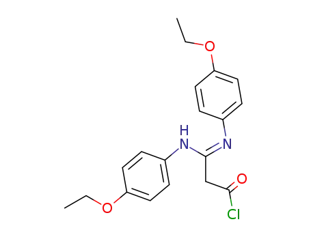[<i>N</i>,<i>N</i>'-bis-(4-ethoxy-phenyl)-carbamimidoyl]-acetyl chloride