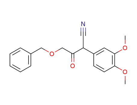 Molecular Structure of 859967-82-1 (4-benzyloxy-2-(3,4-dimethoxy-phenyl)-acetoacetonitrile)