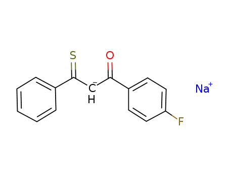 1-Propanone, 1-(4-fluorophenyl)-3-phenyl-3-thioxo-, ion(1-), sodium