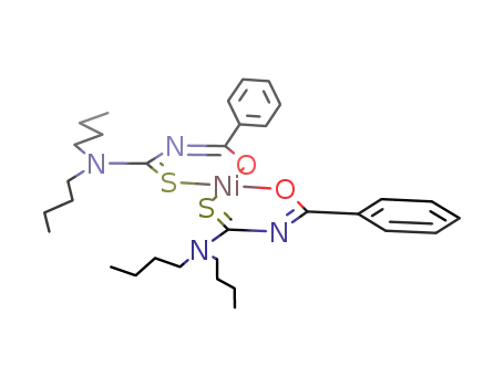 bis(N,N-di(n-butyl)-N'-benzoyl-thiourea-O,S-)nickel