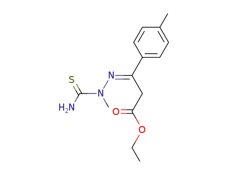 3-(2-methyl-thiosemicarbazono)-3-<i>p</i>-tolyl-propionic acid ethyl ester