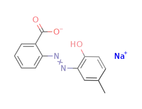 Molecular Structure of 6408-95-3 (Benzoic acid,2-[2-(2-hydroxy-5-methylphenyl)diazenyl]-, sodium salt (1:1))